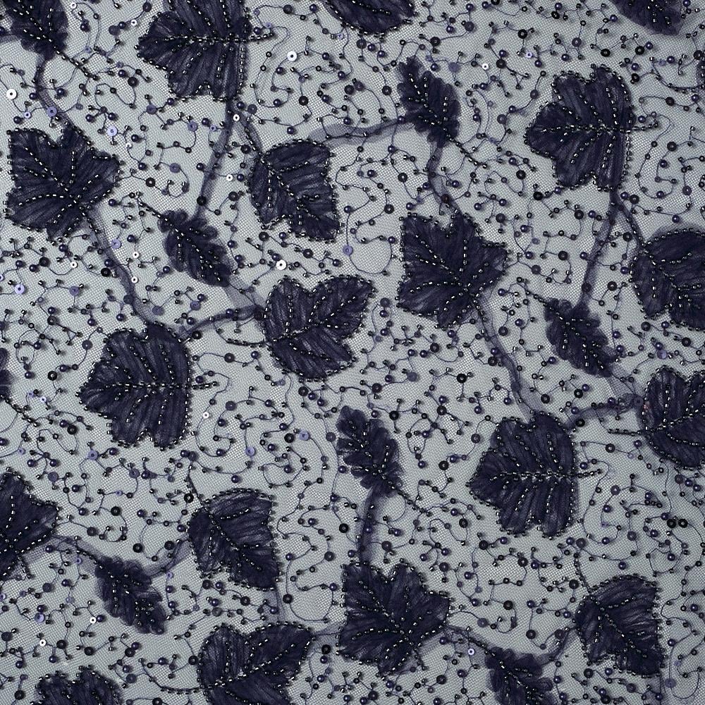 Tül Lase İşleme Yaprak Kumaş 284