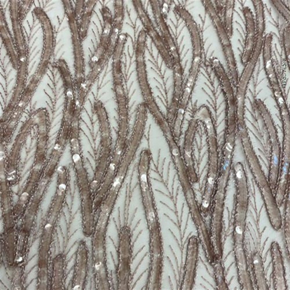 Tül Üzeri Lurex Payet İşleme