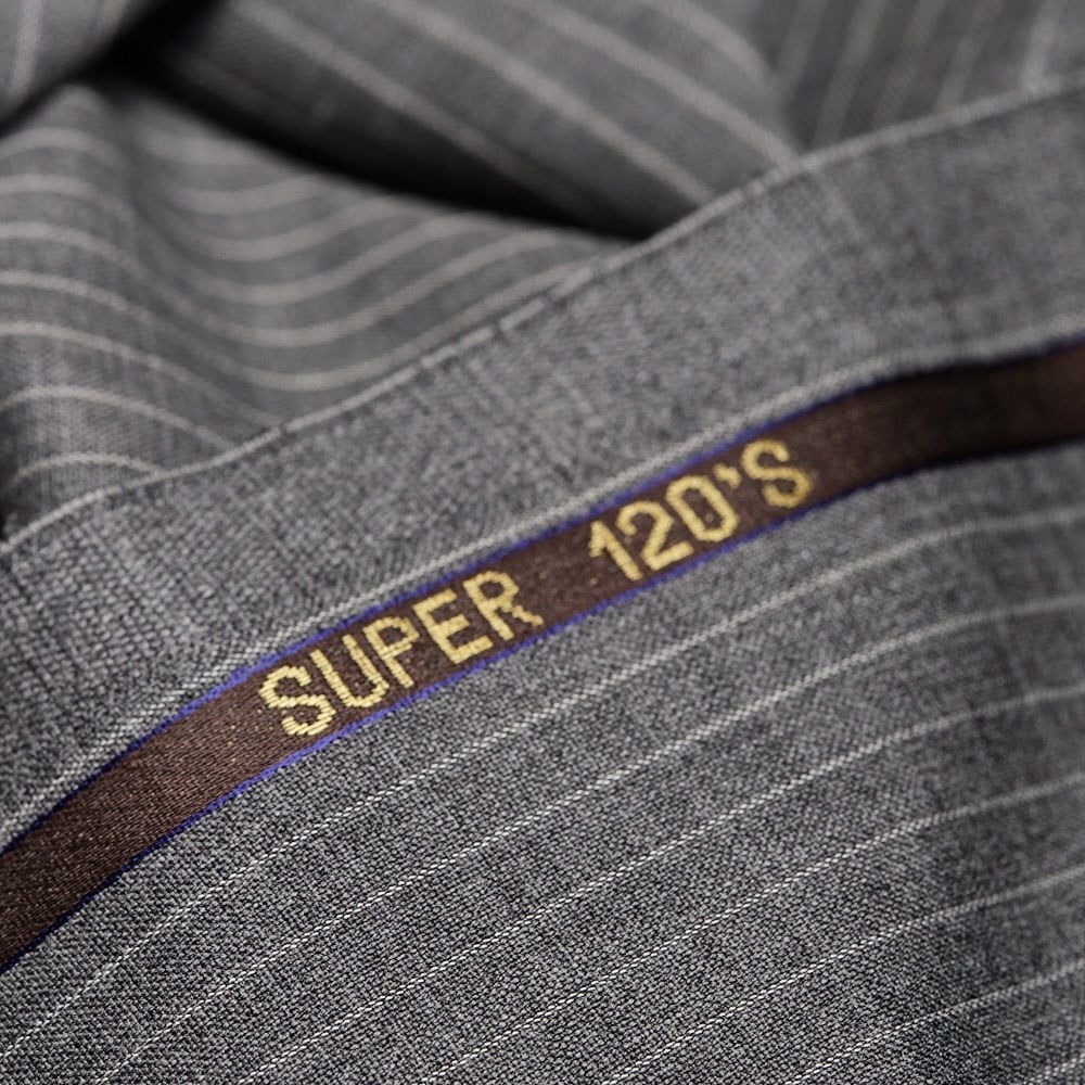 Vitale Barberis Takımlık Gri Ekru Çizgili 33