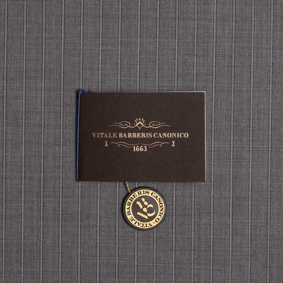 Vitale Barberis Takımlık Gri Mavi Çizgi 16