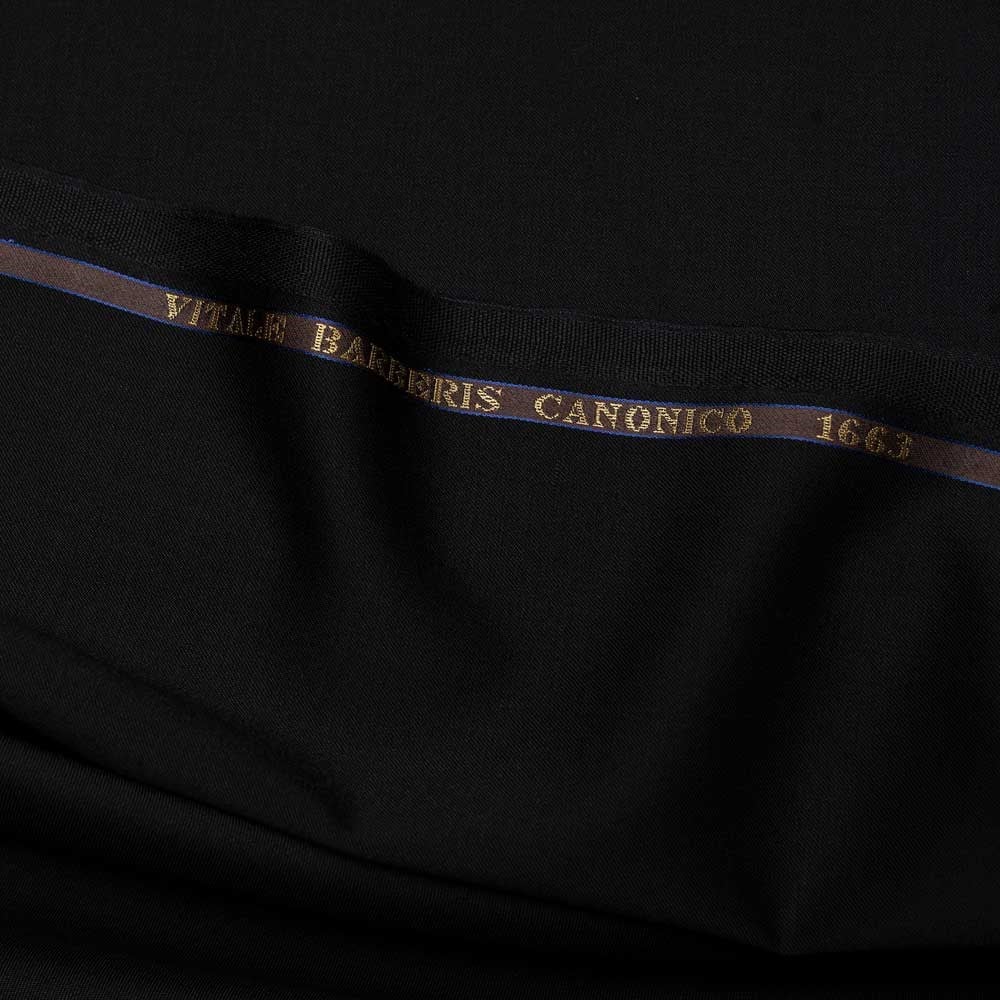 Vitale Barberis Yün Gabardin Siyah 06