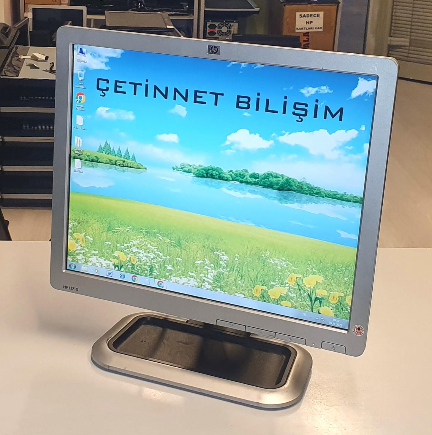 HP L1710 17 inç Lcd Kare Güvenlik kamera monitörü 2.El