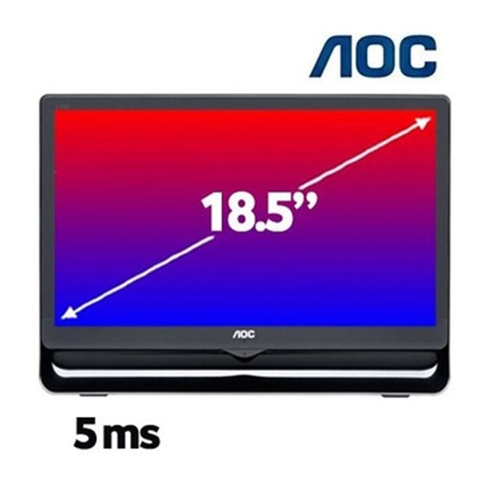 AOC 18.5 inç E966Swn 185LM00017 GENİŞ EKRAN LED MONİTÖR