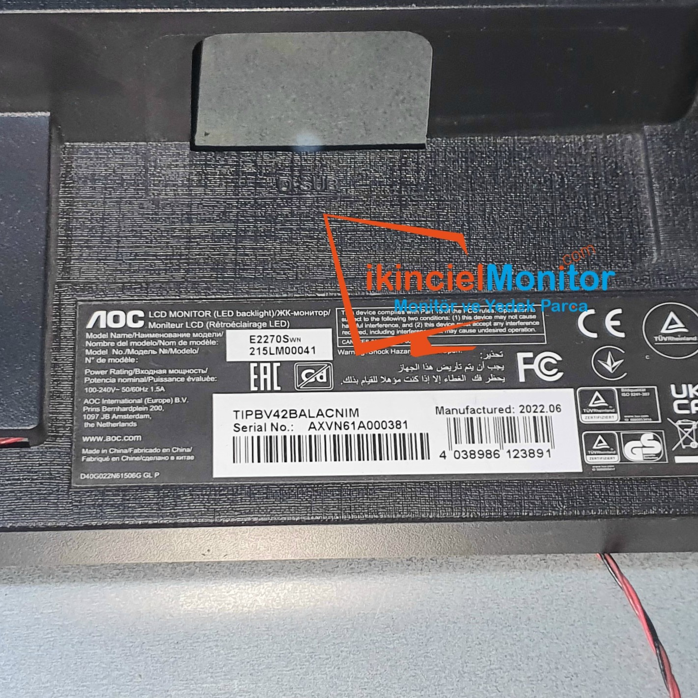 715G6851-M02-000-004F AOC E2270SWN 21.5