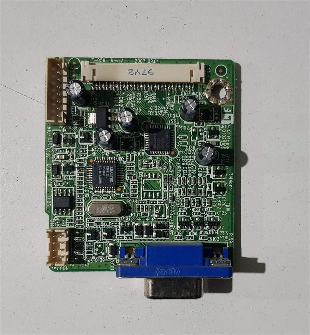 ASUS VH196D 19 inç LCD WİDE MONİTÖRÜN VGA GÖRÜNTÜ KARTI ANAKART GRAFİK KARTI ILIF-059 REV A 490691300201R