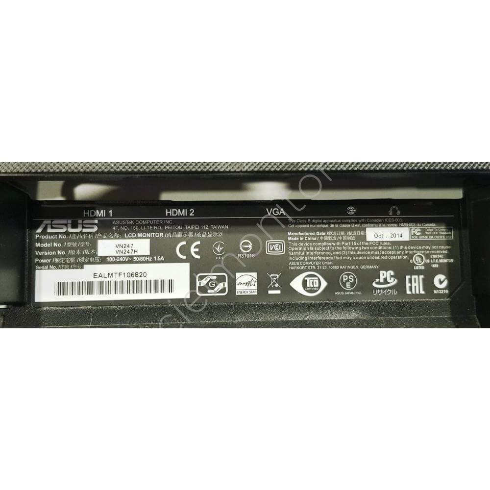 ASUS VN247H 24 inç LED MONİTÖRÜN POWER BESLEME KARTI MAİN BOARD ANAKART 715G4497-P01-004-001M