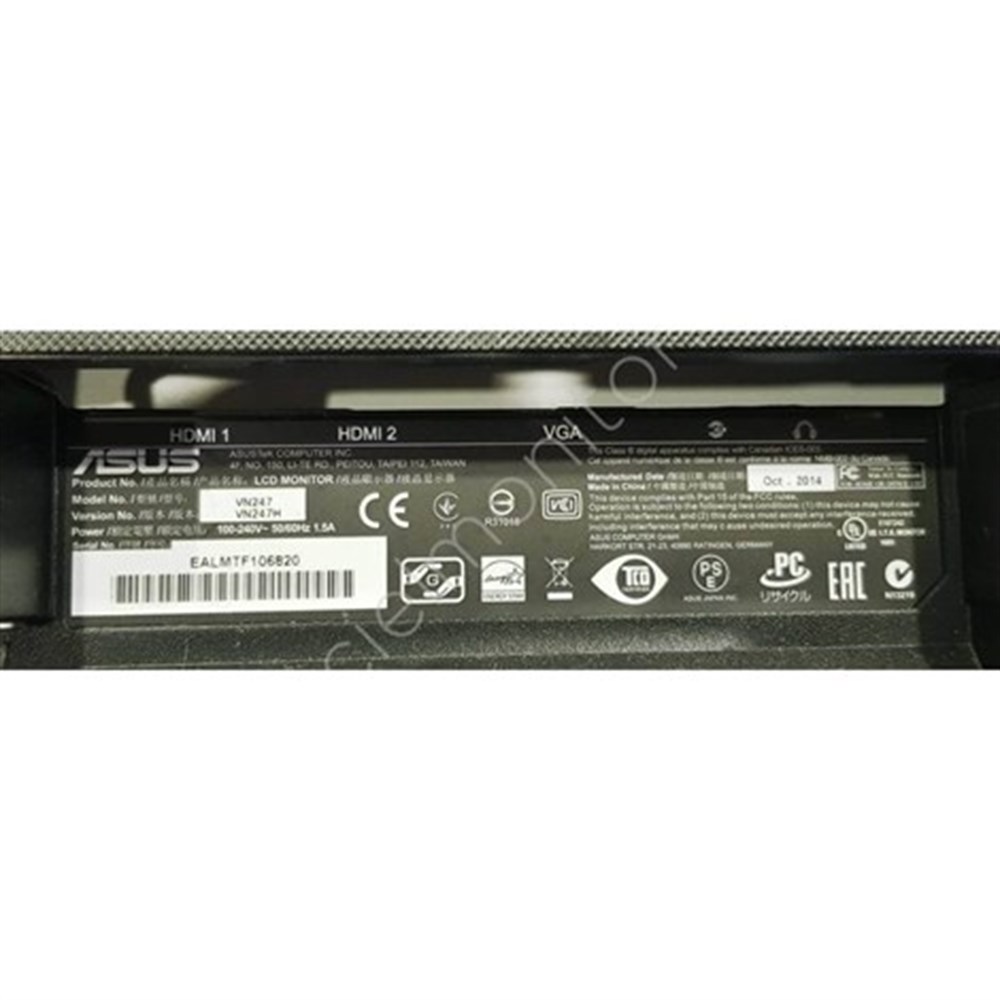 ASUS VN247H 24 inç LED MONİTÖRÜN POWER BESLEME KARTI MAİN BOARD ANAKART 715G4497-P01-004-001M
