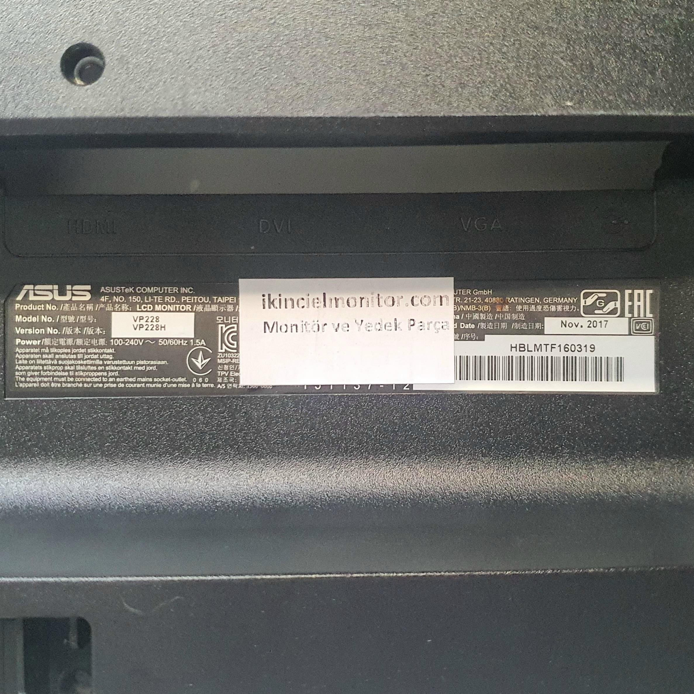 ASUS VP228HE Monitör Anakart 715G7588-M02-B03-004Y