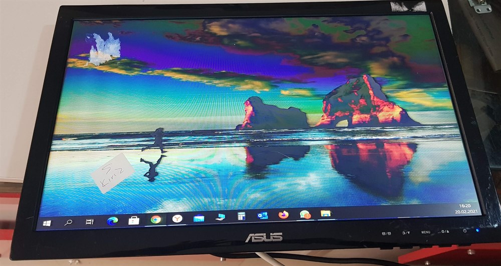 ASUS VS197 VS197DE 18.5 inç LED MONİTÖRÜN VGA GÖRÜNTÜ KARTI GRAFİK KARTI ANAKART MAİN BOARD 715G6912-M02-003-004L