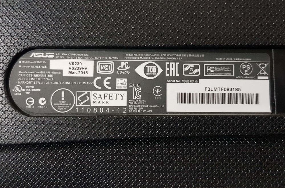 ASUS VS239 VS239HV LED MONİTÖRÜN VGA HDMI GÖRÜNTÜ KARTI ANAKARTI HDMI KARTI 715G5870-M01-002-004L