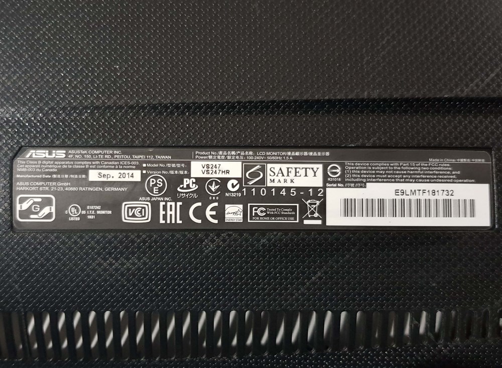 ASUS VS247 VS247HR LED MONİTÖRÜN VGA HDMI GÖRÜNTÜ KARTI ANAKARTI 715G5870-M03-001-004M