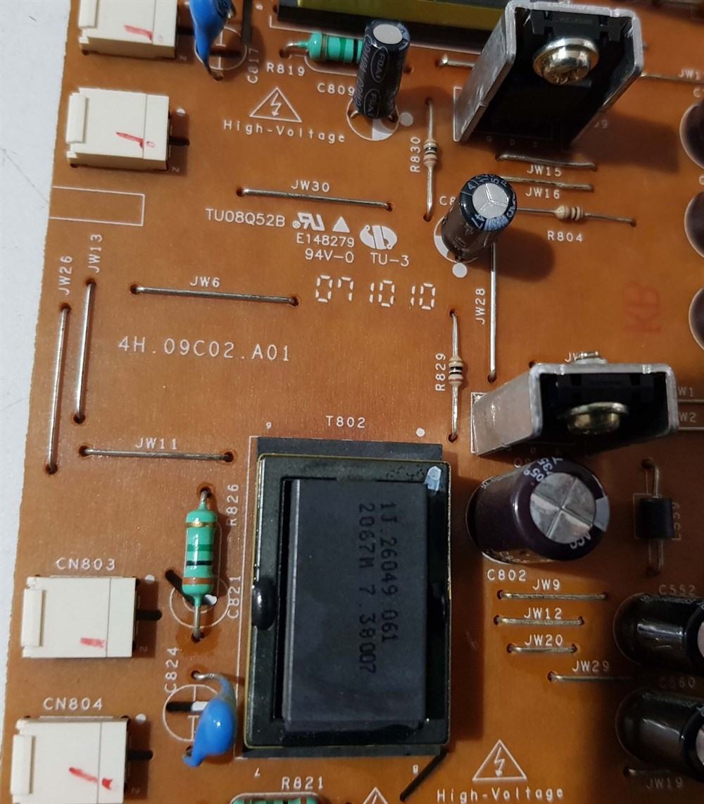 ASUS VW222S 22 inç MONİTÖRÜN POWER BESLEME KARTI MAIN BOARD GÜÇ KARTI 4H.09C02.A01 TU08Q52B