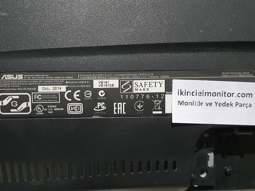 ASUSAsus VS197DE Monitör Besleme Kartı 715G4995-P03-002-001RPower Besleme Kartı2.El Asus VS197DE Monitör Güç Kartı 715G4995-P03-002-001R