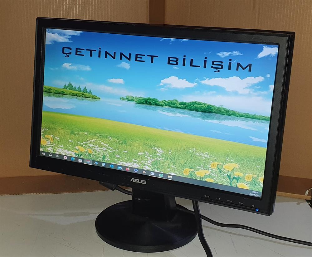 ASUSAsus VW190DE VW190 18.5 LCD Monitör VGA ÇIKIŞLI SAĞLAM TEMİZ2.EL Temiz MonitörAsus VW190DE 18.5 LCD Wide Geniş Ekran Monitör VGA GİRİŞLİ
