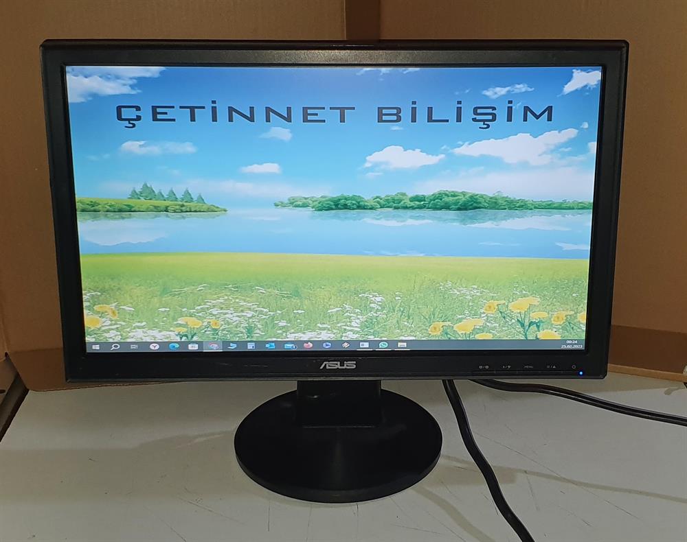 ASUSAsus VW190DE VW190 18.5 LCD Monitör VGA ÇIKIŞLI SAĞLAM TEMİZ2.EL Temiz MonitörAsus VW190DE 18.5 LCD Wide Geniş Ekran Monitör VGA GİRİŞLİ