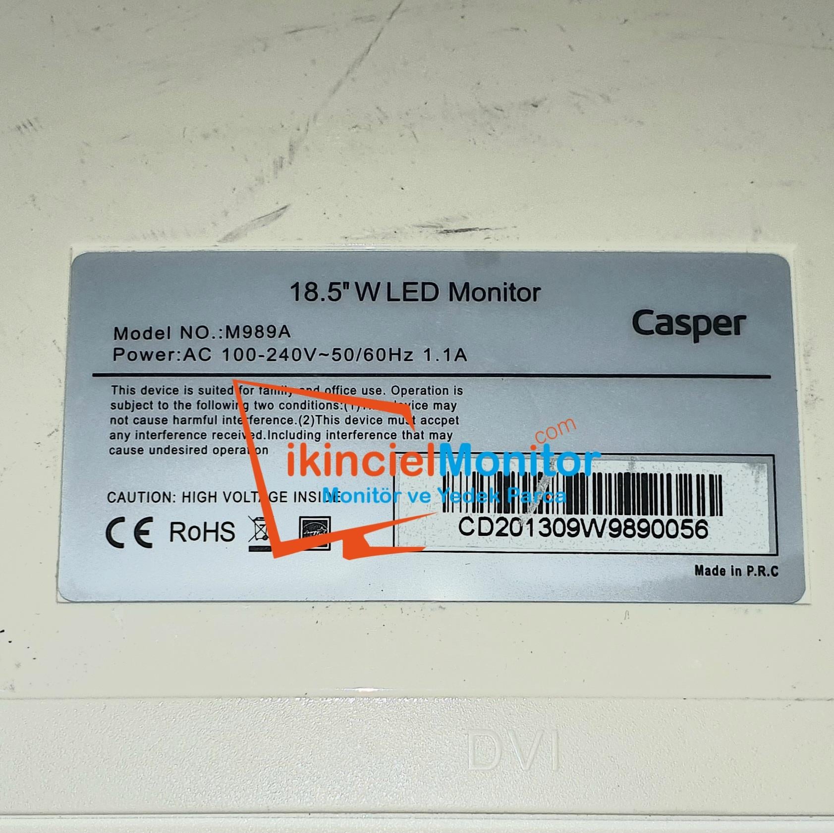 Casper M989A 18.5 inç Monitör Kartı Yedek Parçası