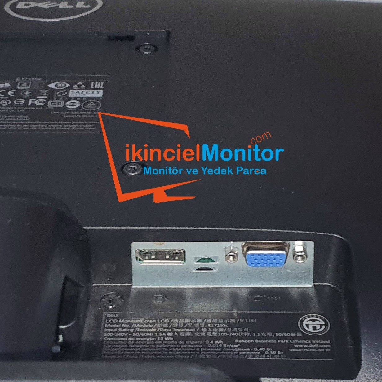 Dell E1715S 17 inç Led Monitör DP 2.El Teşhir Çok Temiz