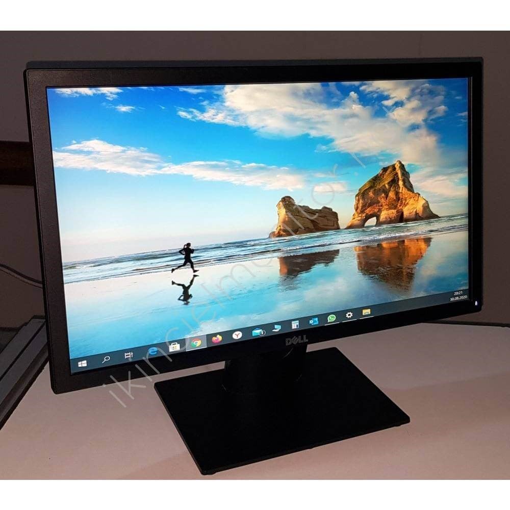 Dell E2216H 21.5 inç 5ms (Analog+DisplayPort) Full HD Led Monitör ÇOK TEMİZ Kablolar Var