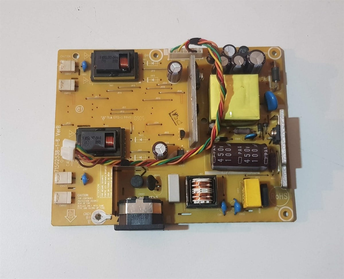 DELL MONİTÖR POWER BESLEME KARTI, MAİN BOARD, GÜÇ KARTI PSU 715G2538-1-6 VER:B