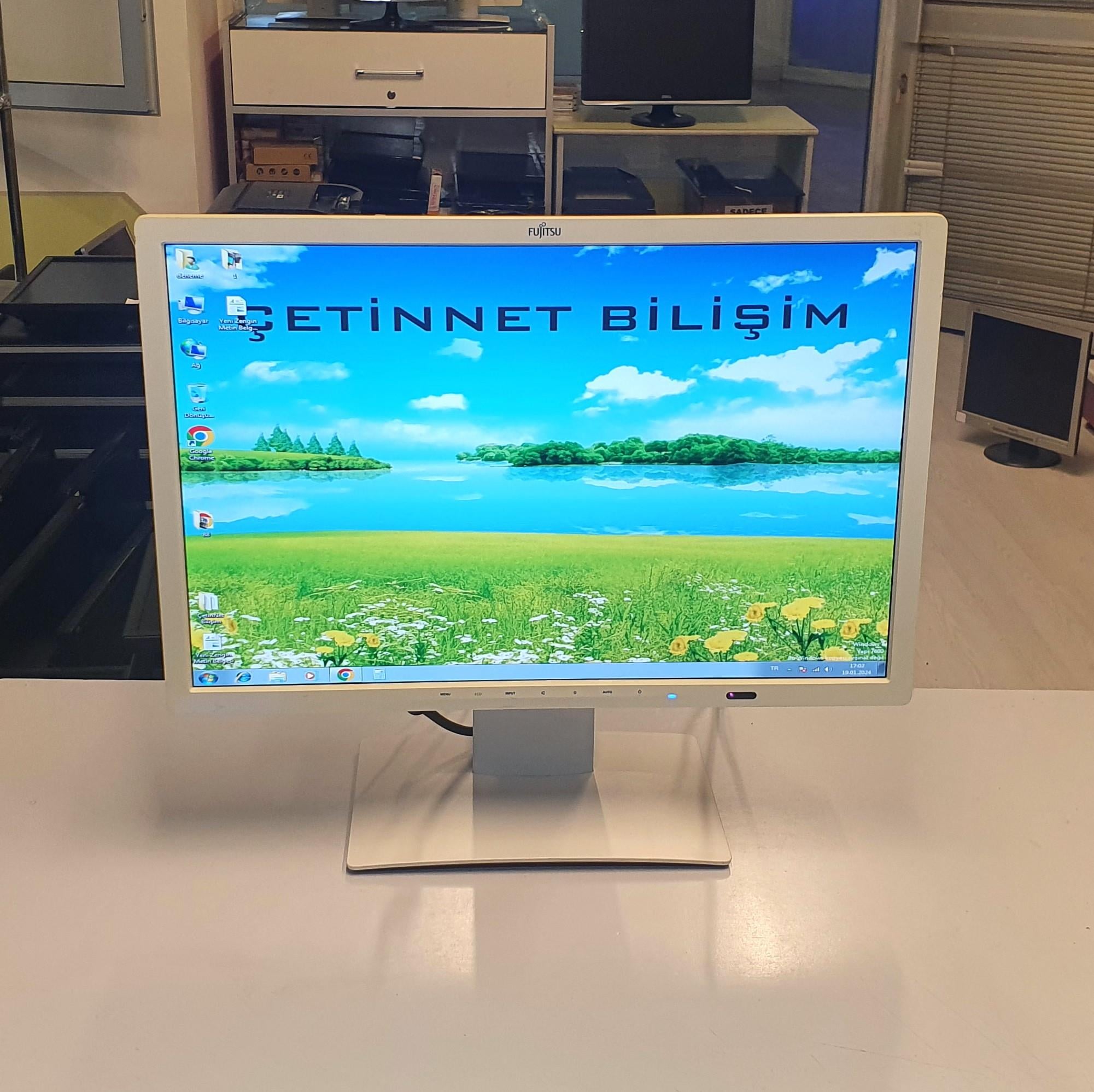FUJİTSU P24W-7 24 inç LED HDMI Monitör Pivot Ayaklı