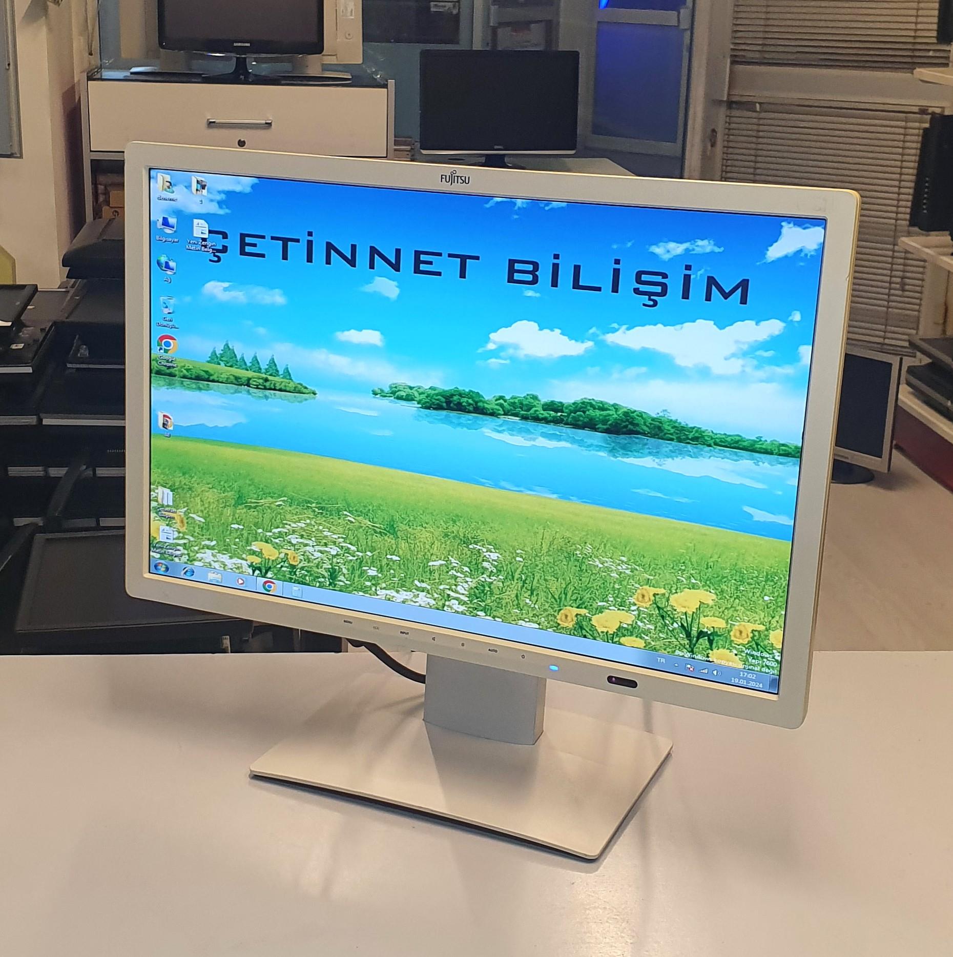 FUJİTSU P24W-7 24 inç LED HDMI Monitör Pivot Ayaklı