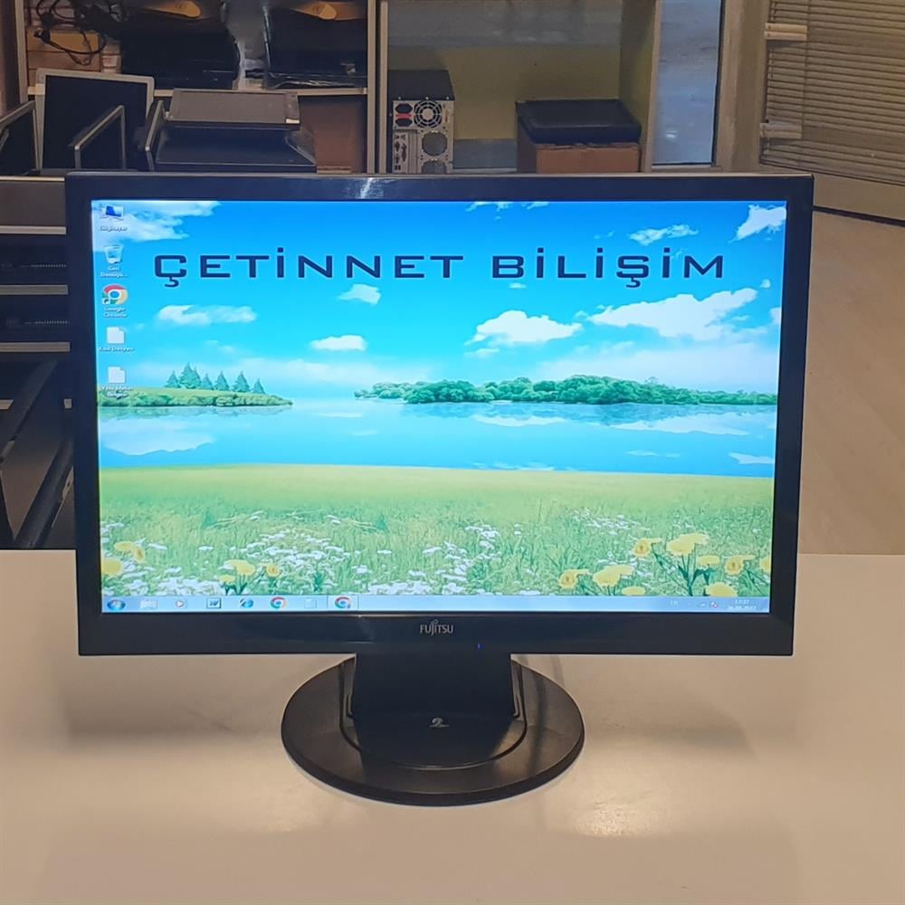FUJİTSUFujitsu L22W-1 22 inç VGA DVI LCD Monitör Hoparlörlü SL3220W2.EL Temiz Monitör2.El Fujitsu L22W-1 22 inç VGA Lcd Kamera Monitörü Hoparlörlü