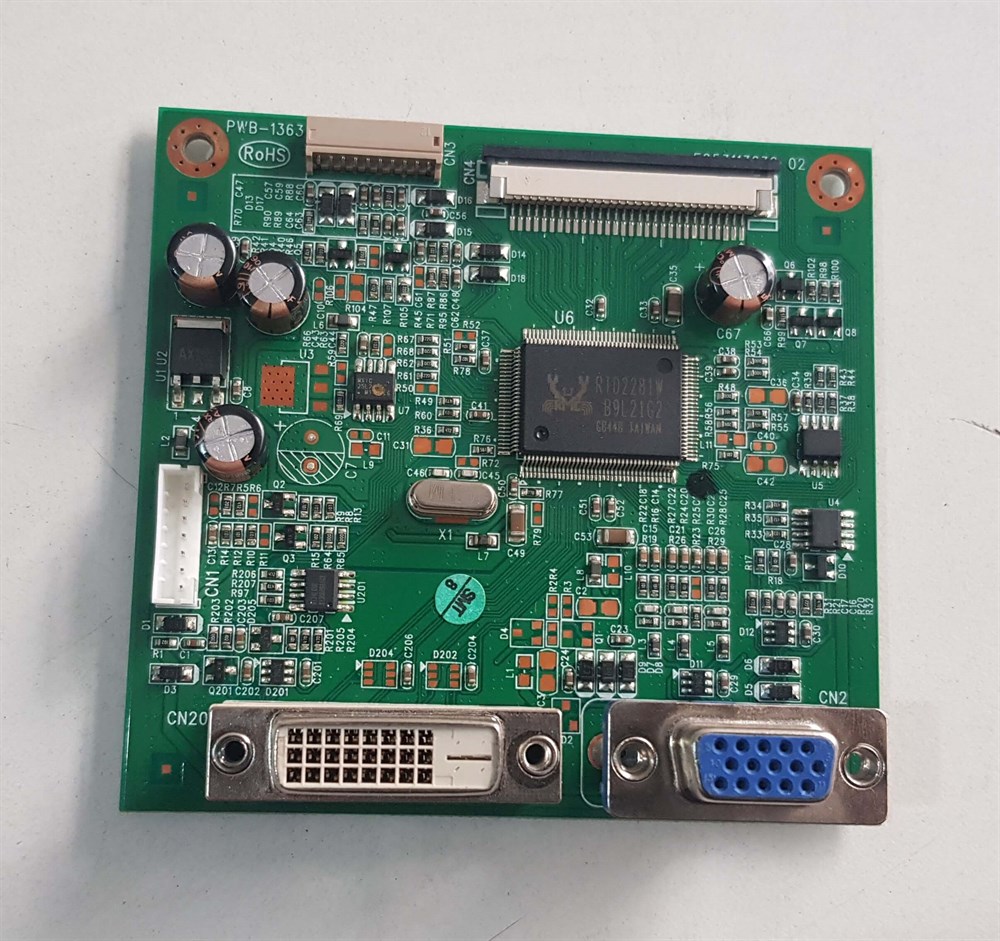 HP 2211x 22 inç LED MONİTÖRÜN VGA KARTI VGA GÖRÜNTÜ KARTI ANAKART GRAFİK KARTI PWB-1363 E053113632 02