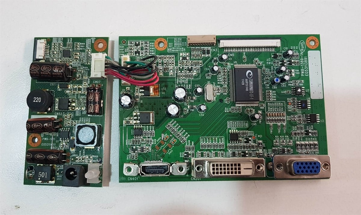 HP 2311X HSTND-3151-T 23 inç LED MONİTÖRÜN VGA GÖRÜNTÜ KARTI POWER KARTI İNVERTÖR KARTI PWB-1389-1A E053113891 PWB-1411 ANAKART 