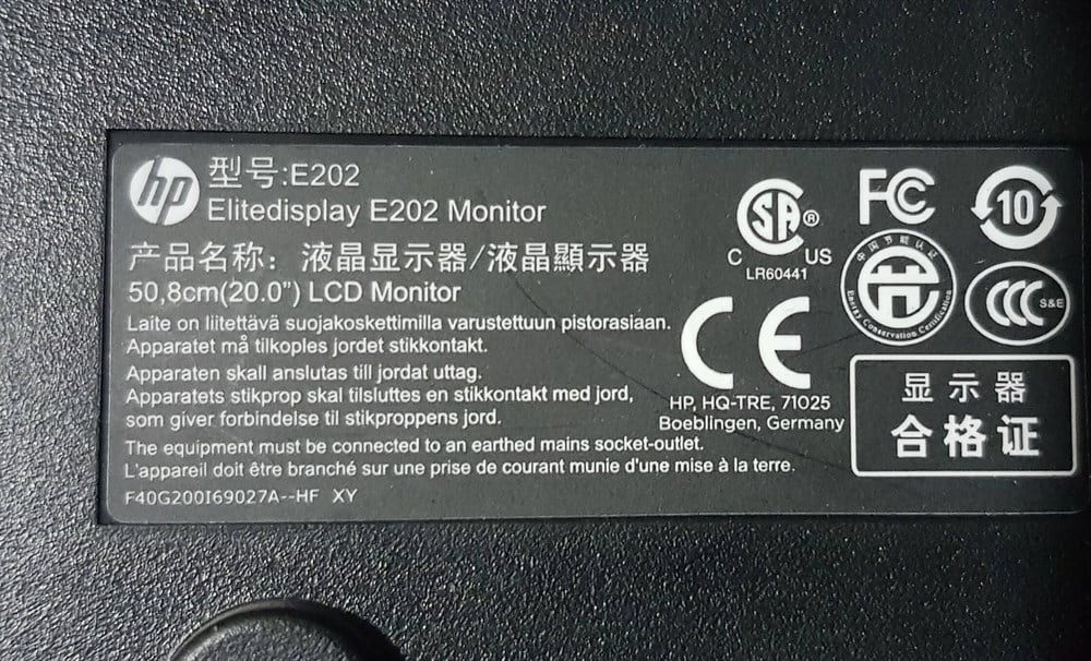 HP E202 20.0 inç MONİTÖRÜN VGA HDMI GÖRÜNTÜ KARTI ANAKAR GRAFİK KARTI 715G7909-M01-000-0H4S
