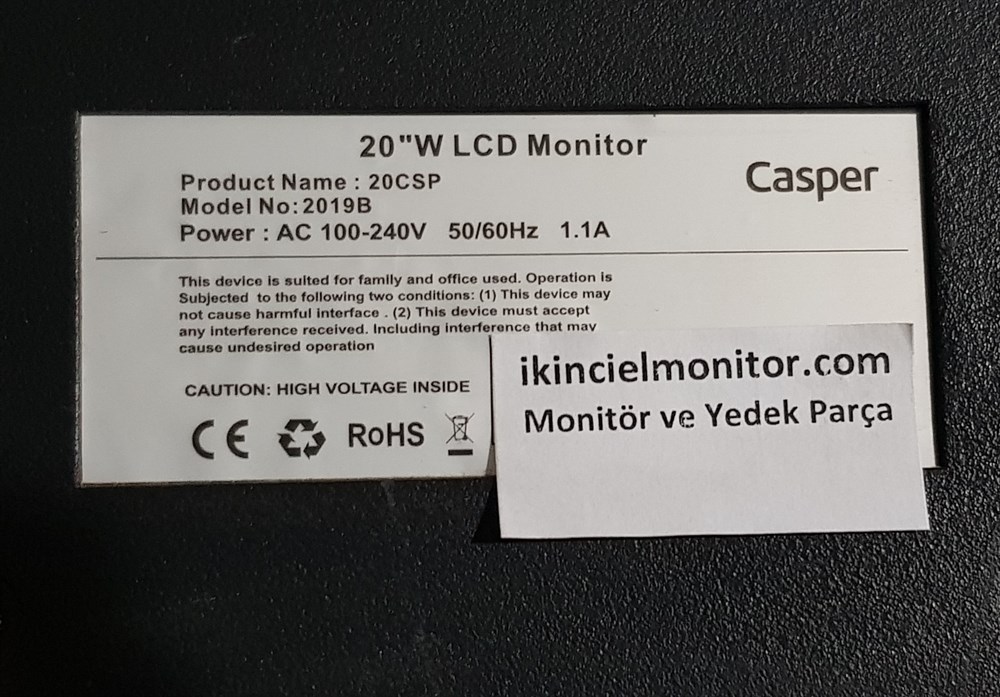 HP Hewlett-PackardCASPER 2019B 20 inç LCD MONİTÖR VGA EKRAN ANAKARTI MAİNBOARDVGA Ekran AnakartHP E202 20.0 inç MONİTÖRÜN VGA HDMI GÖRÜNTÜ KARTI ANAKAR GRAFİK KARTI 715G7909-M01-000-0H4S | ikincielmonitor.com