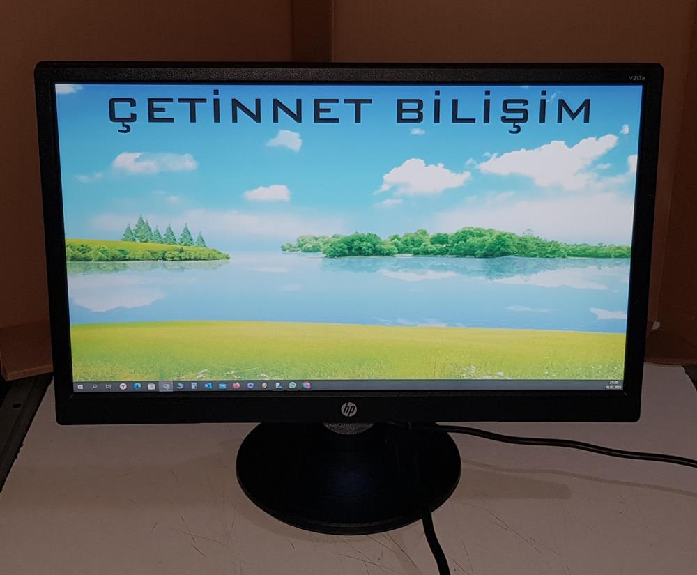 HP Hewlett-PackardHP V213A 20.7 inç 5ms VGA DVI-D Full HD Led Monitör2.EL Temiz MonitörHP V213A W3L13AA 20.7 inç 5ms VGA DVI-D Full HD Led Monitör