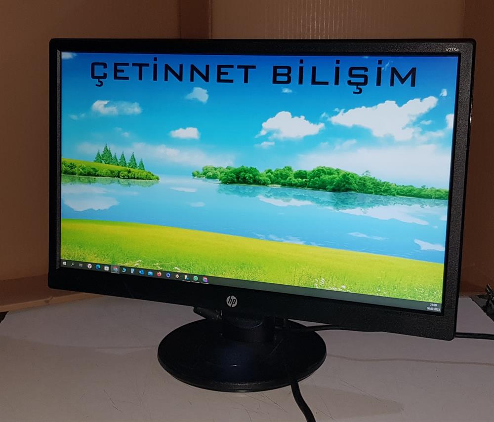 HP Hewlett-PackardHP V213A 20.7 inç 5ms VGA DVI-D Full HD Led Monitör2.EL Temiz MonitörHP V213A W3L13AA 20.7 inç 5ms VGA DVI-D Full HD Led Monitör