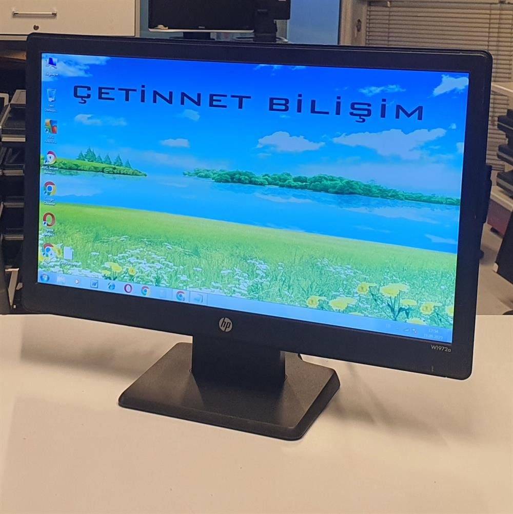 HP Hewlett-PackardHP W1972a 18.5 inç Led Monitör Vga DVI2.EL Temiz Monitör2.El Temiz Hp W1972a 18.5 inç Geniş Ekran Led Monitör