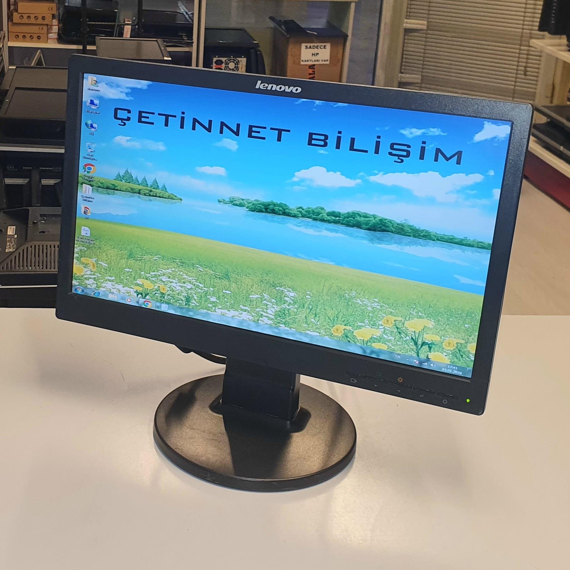 Lenovo 18.5 inç LCD Kurumsal Monitör 2.El | Çetinnet Bilişim