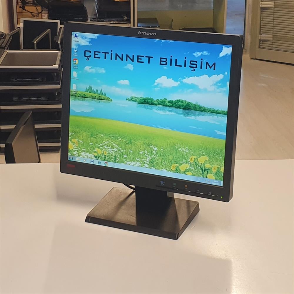 LENOVO17 inç Lcd Kare Monitör2.EL Temiz MonitörPhilips 170V 17 inç LCD Kare Güvenlik Kamera Monitörü 2.El