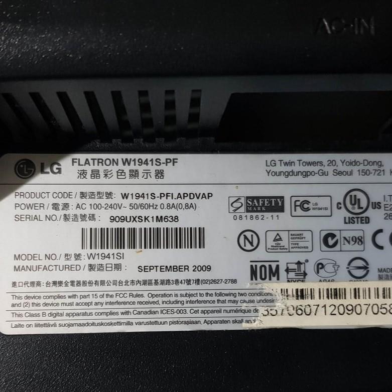 491821400100R LG EXPER W1941S-PF Monitör Güç Kartı