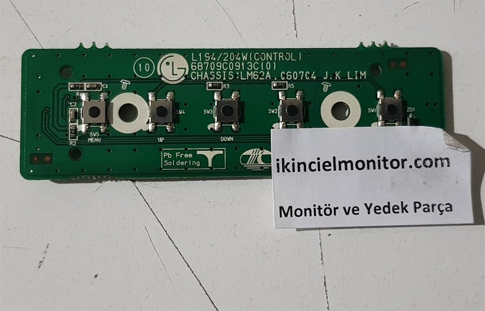 LG FLATRON L194WS-SF LCD MONİTÖR TUŞ KARTI 68709C0913C