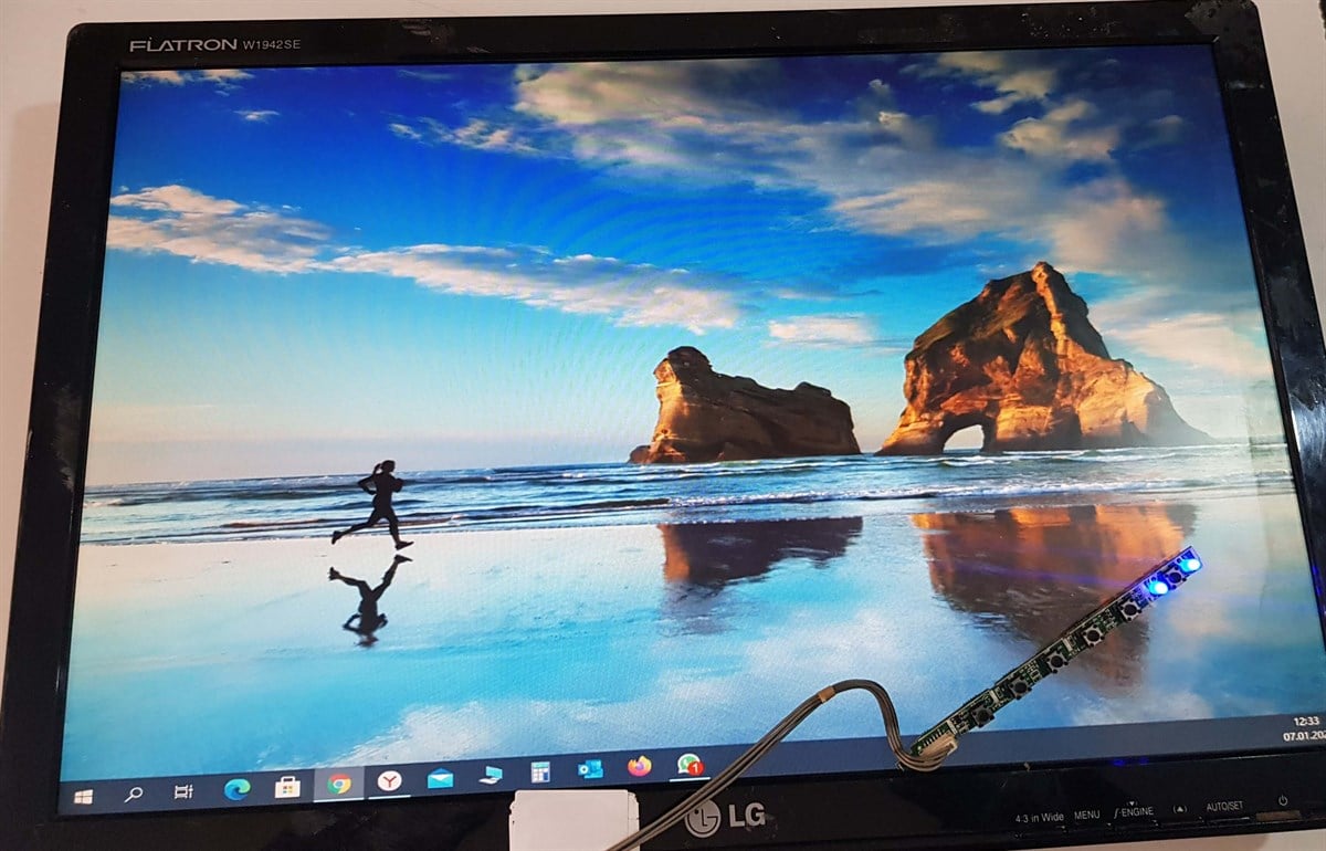 LG FLATRON W1942SE-PF 19 inç MONİTÖRÜN VGA GÖRÜNTÜ KARTI GRAFİK KARTI ANAKART E227809 B EAX54051702 0