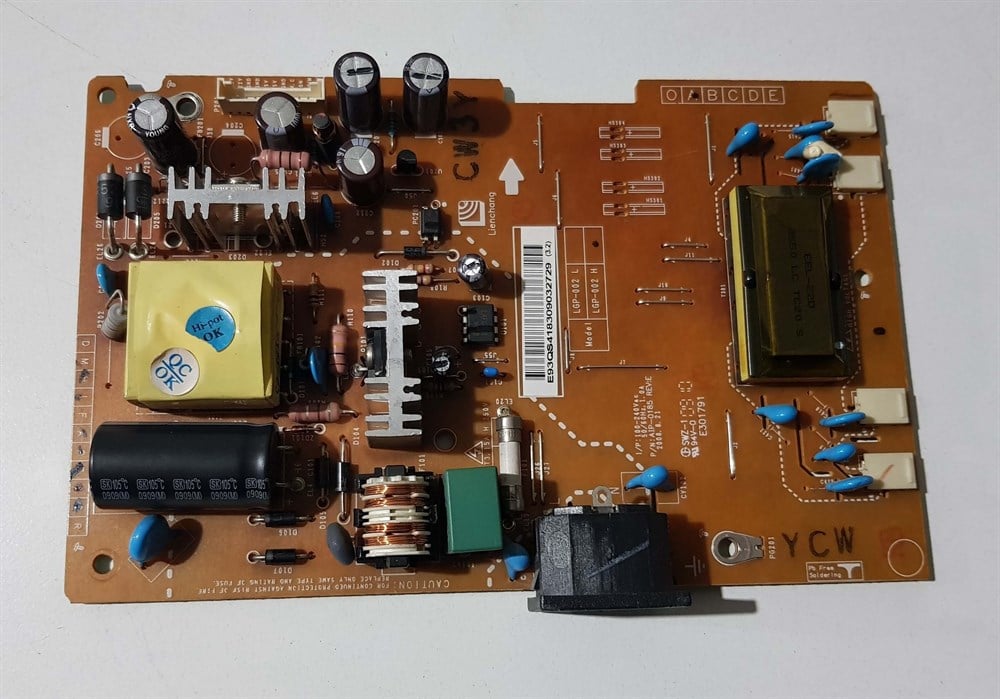 LG FLATRON W2242S-PF 22 inç LCD WİDE MONİTÖRÜN POWER BESLEME KARTI MAİN BOARD GÜÇ KARTI AIP-0185 REV E LGP-002 H