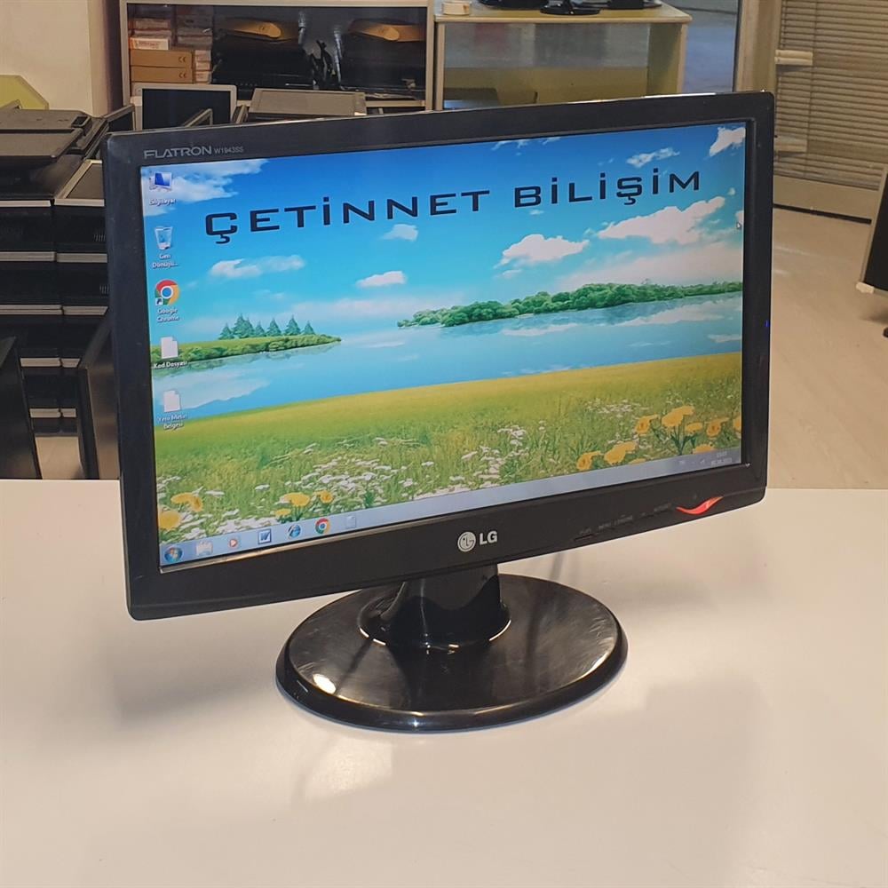 LG Life's GoodLG W1943S 18.5 inç LCD WİDE MONİTÖR 1366x768 VGA2.EL Temiz MonitörLG W1943S 18.5 inç Lcd Vga Güvenlik kamera monitörü 2.El