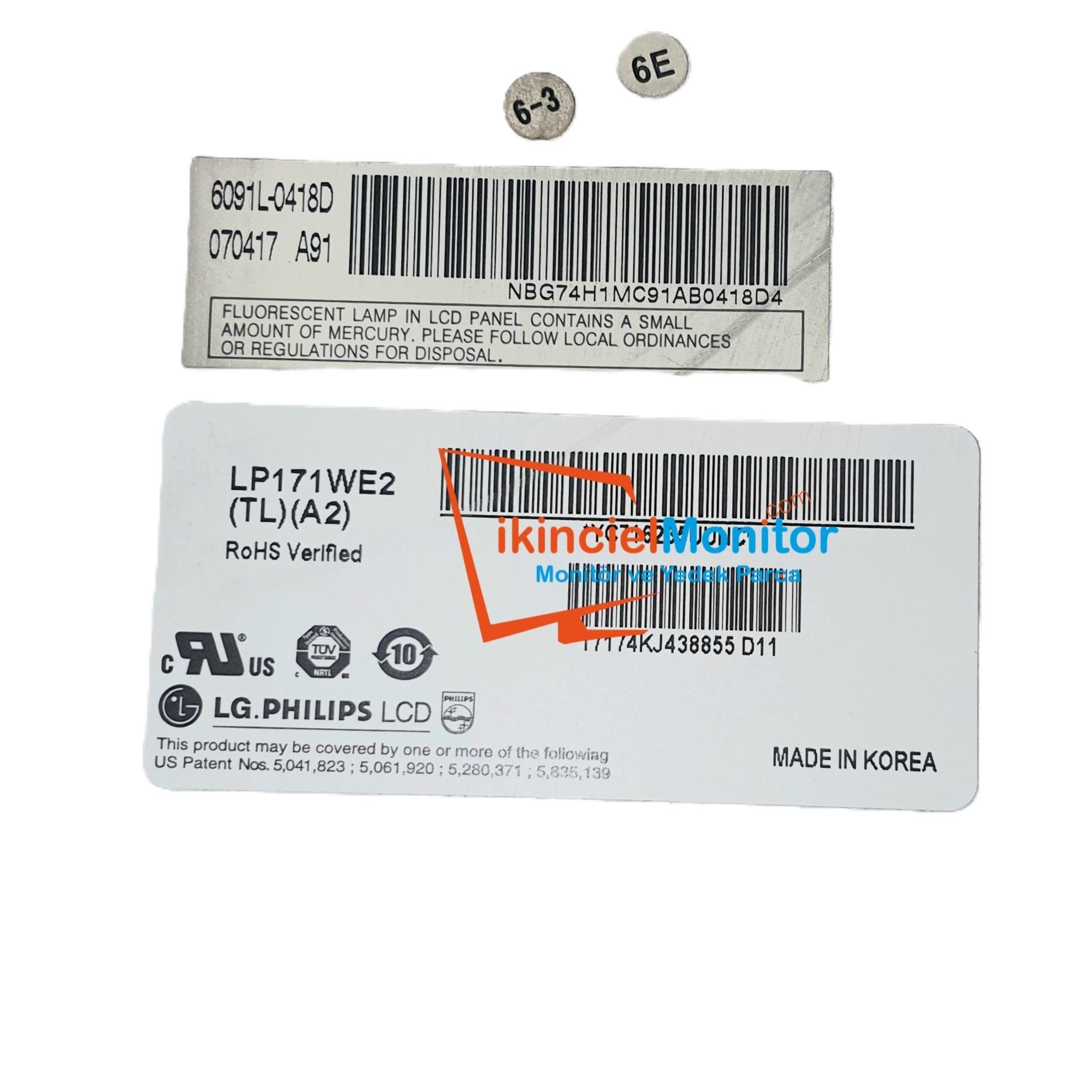  LP171WE2 TL A2 17.1