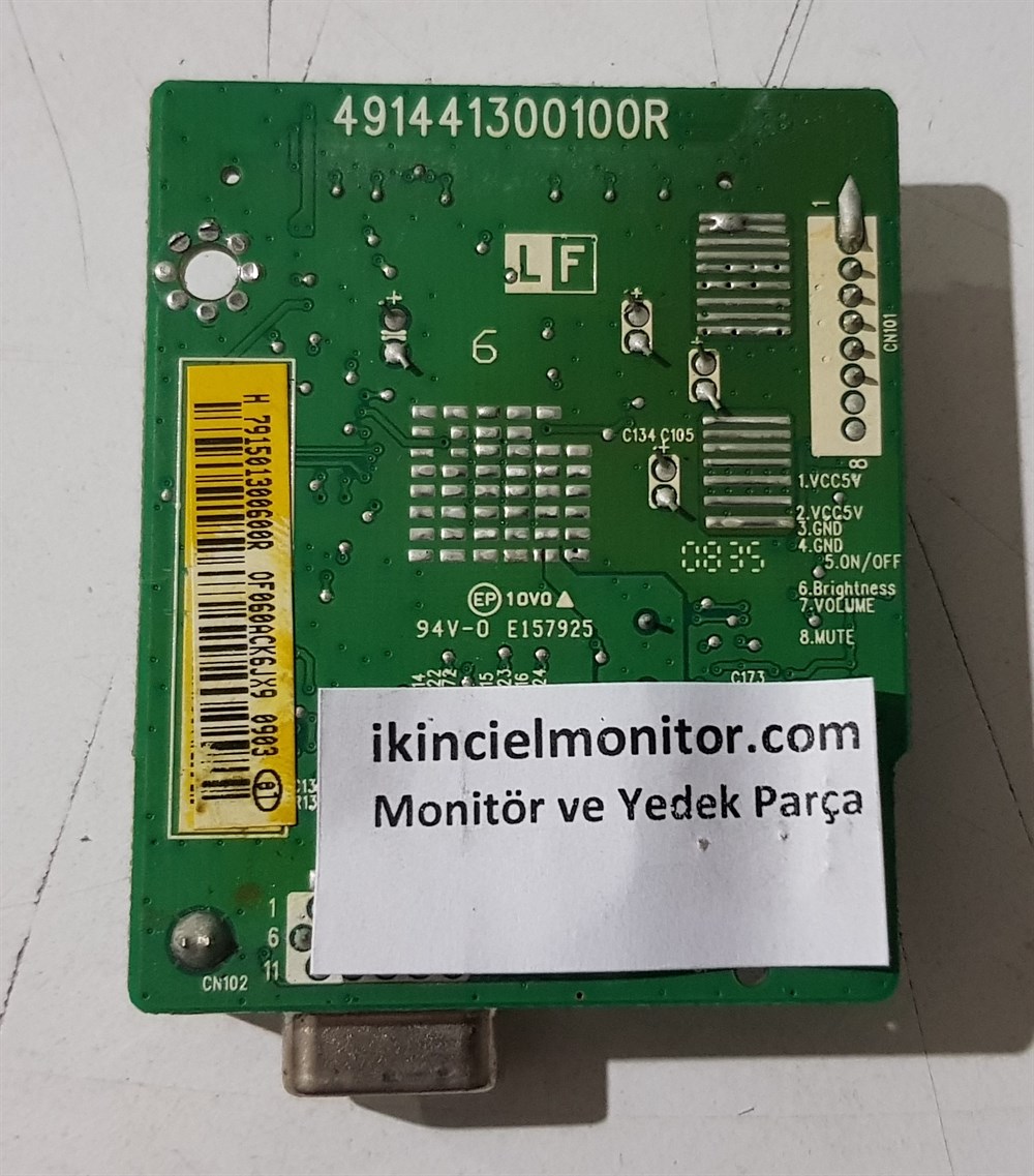LGLG W2234S-BN MONİTÖR VGA EKRAN ANAKARTI MAİN BOARD ILIF-092 491441300100RVGA Ekran AnakartLG W2234S-BN MONİTÖR VGA EKRAN ANAKARTI MAİN BOARD ILIF-092 491441300100R