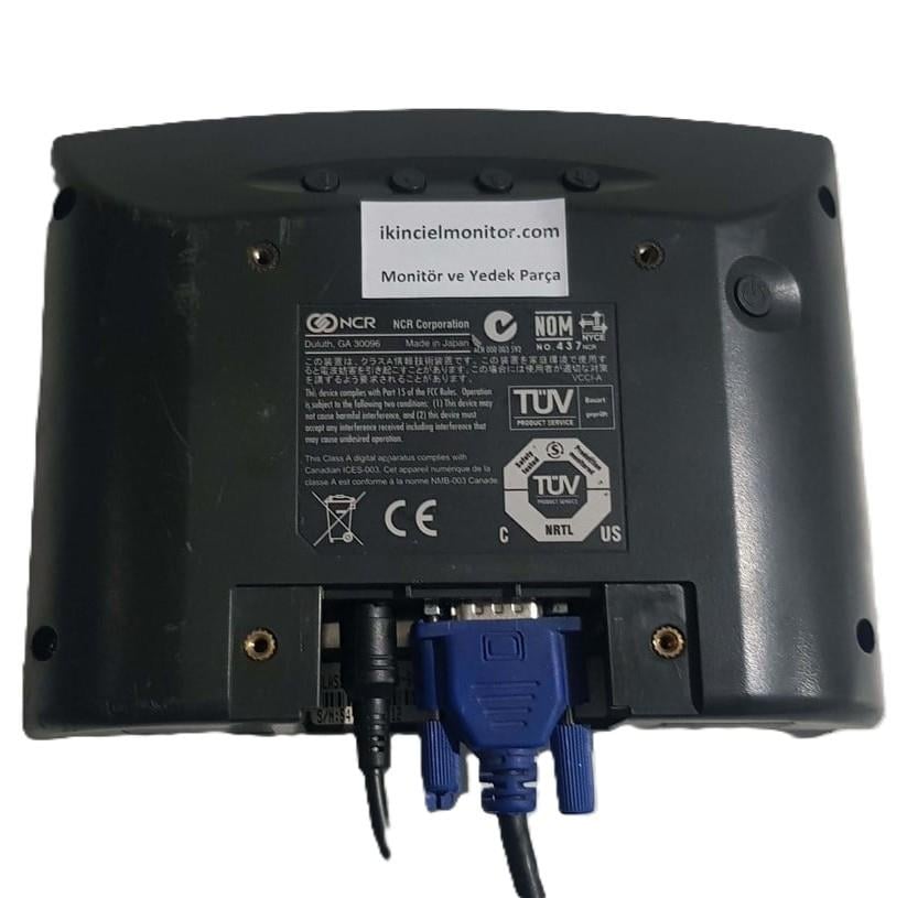 NCR Duluth GA 30096 6.5 inch KÜÇÜK MİNİ LCD MONİTÖR VGA GİRİŞLİ 12V