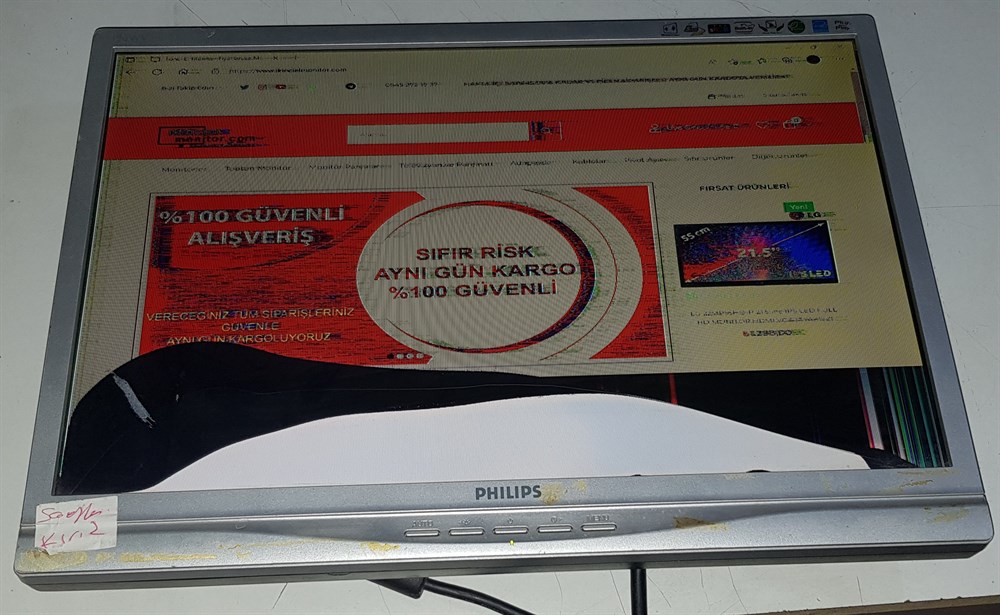 PHİLİPS 190WV7 19 inç LCD MONİTÖR POWER BESLEME KARTI GÜÇ KARTI 715G1899-1-PHI