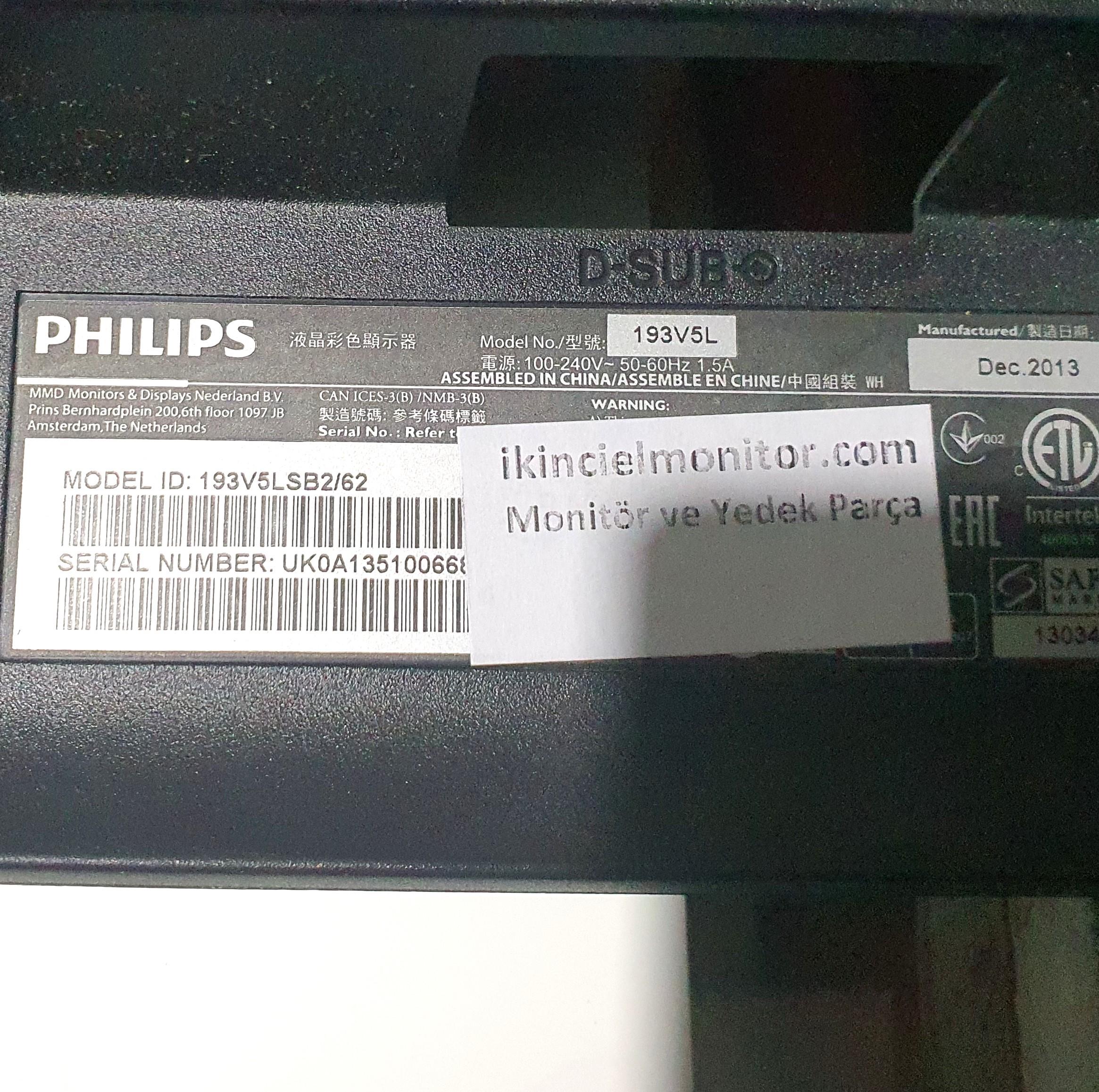 715G5965-M01-001-004I Philips 193V5L Monitör Anakart