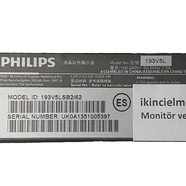 715G5527-P01-004-001C Philips 193V5L Besleme Kartı