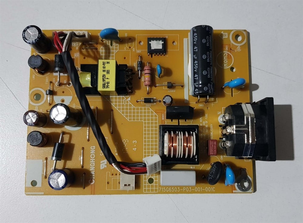 PHİLİPS 203V5LSB26/62 20 inç LED MONİTÖRÜN POWER BESLEME KARTI GÜÇ KARTI 715G6503-P03-001-001C 203V5L