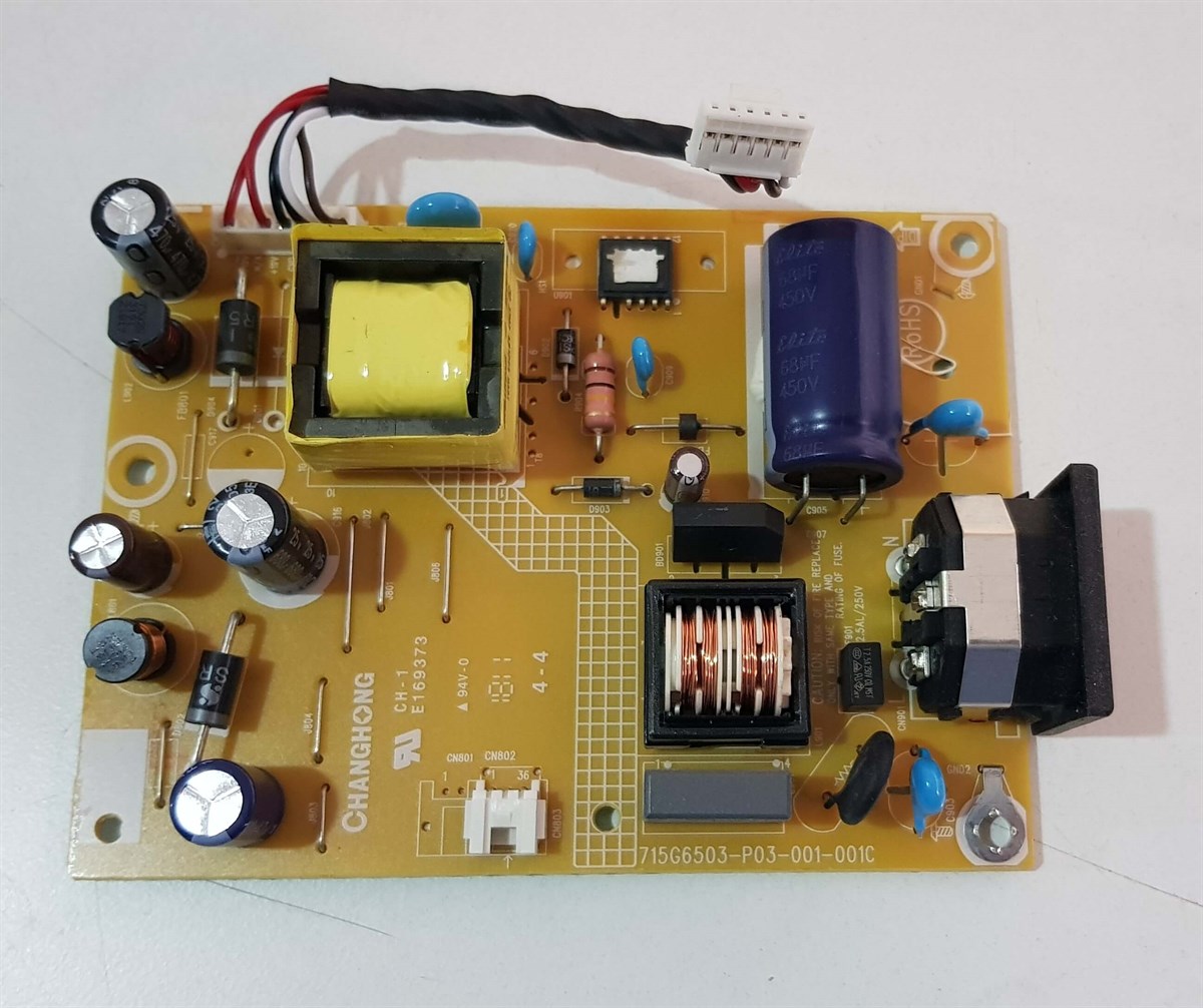 PHİLİPS 223V5LSB2/62 23 inç LED MONİTÖRÜN POWER BESLEME KARTI, MAIN BOARD, GÜÇ KARTI, 715G6503-P03-001-001C,