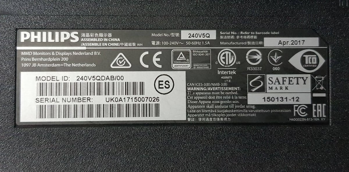 PHİLİPS 24 inç 240V5QDAB/00 POWER BESLEME KARTI GÜÇ KARTI MAİN BOARD POWER KARTI 715G4497-P09-000-001S
