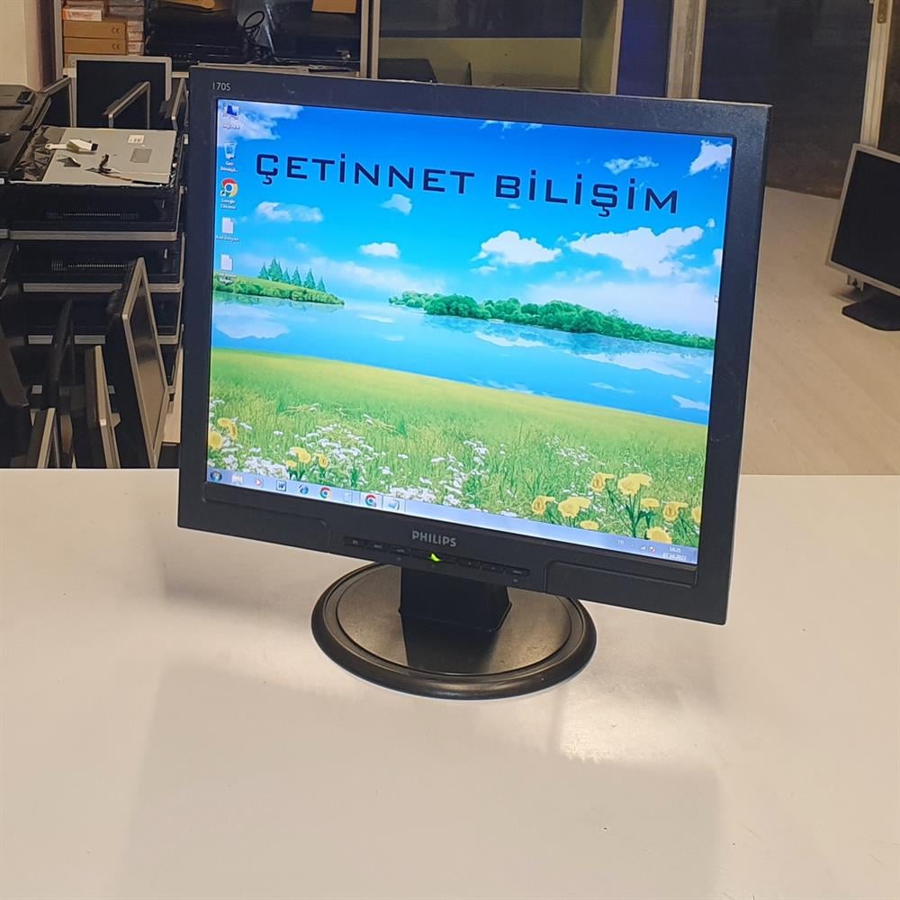 PHİLİPSPHİLİPS 170S 17 inç LCD KARE MONİTÖR 1280 X 1024 VGA ÇIKIŞLI TEMİZ2.EL Temiz MonitörPhilips 170S 17 inç Lcd Kare Kamera Monitörü | ÇetinNet Bilişim